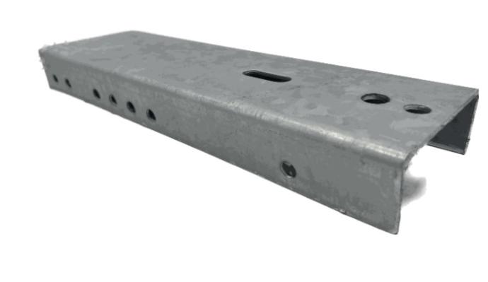 BRACKET, PLSTC FENDER SUPT, 14.25", GALV  (KNOTT FENDER)