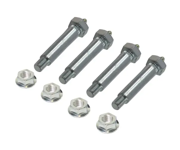 9/16 Shackle Bolt & Flange Nut, Lubed (Includes Grease fitting), Set of (4) Bolts & Nuts 