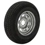 ST175/80D13, Load Range D (8-Ply) Bias Tire on 13" 5-Lug Spoke Galvanized Wheel. Brand: Load Star K550. Bead Balanced 