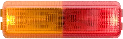 Fender Marker Light, 3-7/8", Dual Amber/Red, LED, Submersible, Optronics Brand