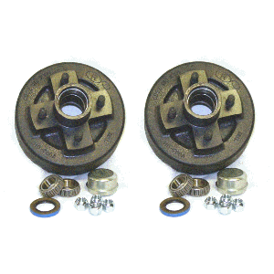 (Limited Stock) Brake Drum 7" 4-Lug E-Coat 1" 1250# (Pair). Fits Both Hydraulic And Electric Brakes