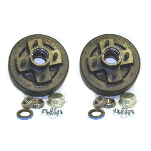 Brake Drum 7" 4-Lug 1 1/16" E-Coat(Pair). Fits Both Hydraulic And Electric Brakes