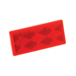 Reflector,Red 1-1/2" X 3-1/4" Wesbar