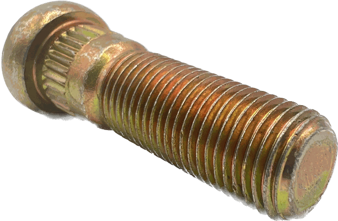 Wheel Stud, Threads: 1/2"-20, Overall Length:1.71", Knurl Diameter: .56", Knurl Length: .30", Thread Length: 1.10", Dexter Marine Products (Formerly Tie Down Engineering) Brand