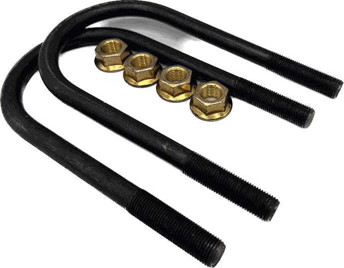 U-Bolt 1/2"-20 X 6.50", 3" Round Tube W/ Flange Nuts (Pair)