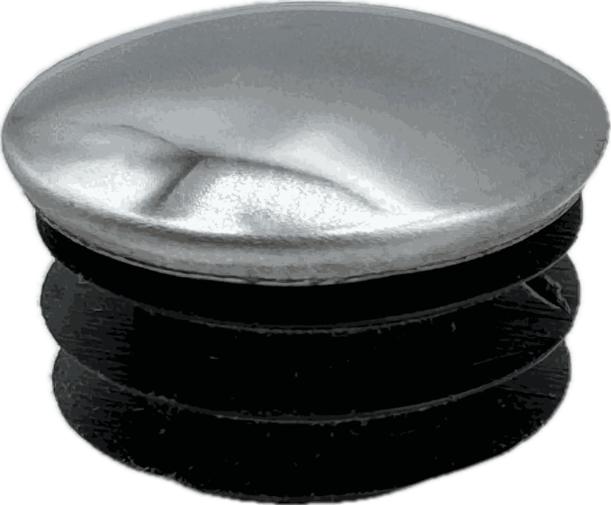 Insert, Chrome Plated, 9/16" Hole (Frame Hole Plug)