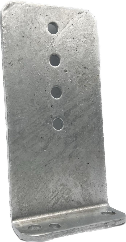 Heavy Duty Vertical Bunk Bracket 10" Galvanized, 90 Degree