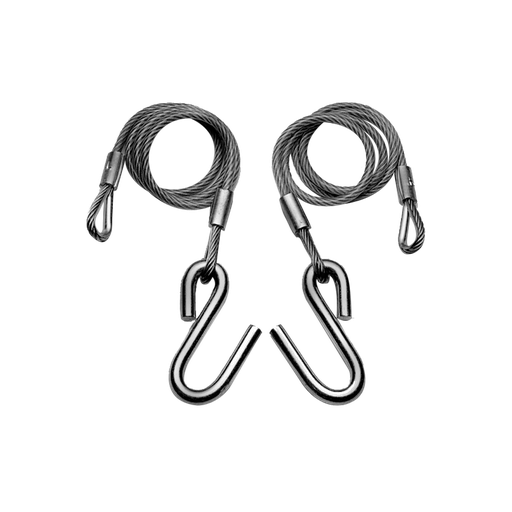 NBJINGYI 1/4 X 48 2PCS Grade 30 Trailer Boat Gooseneck Safety Chain With Spring Clips With 2pcs S Hook